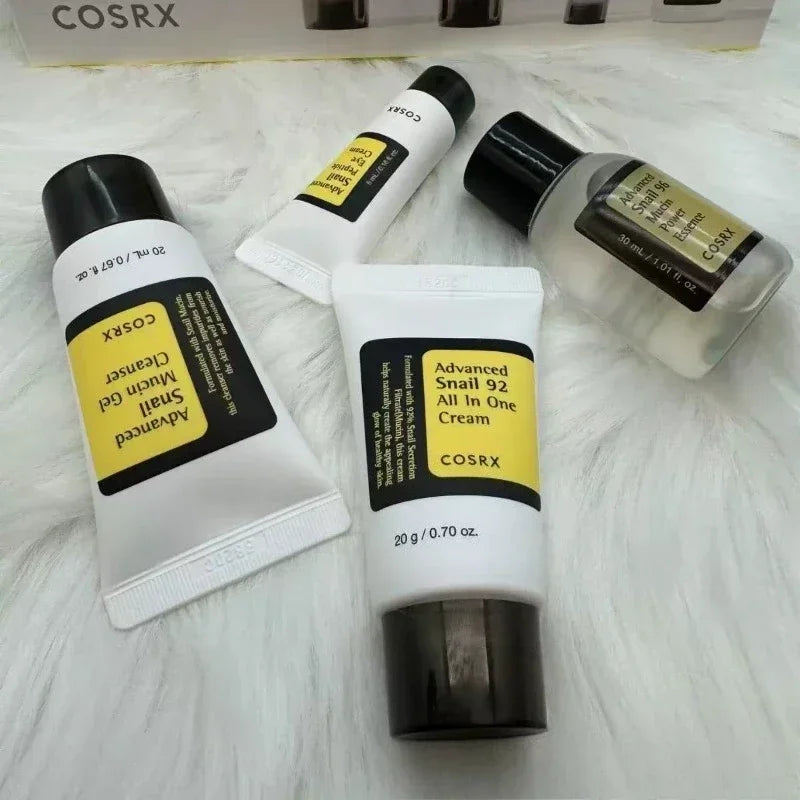 COSRX Snail Essence Set Skin Care Mucin Mucus Hydrating Moisturizing Soothing Softening Skin Care Set