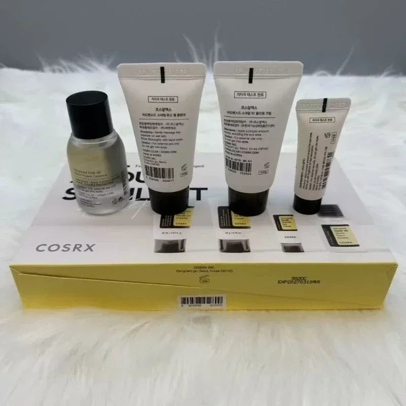 COSRX Snail Essence Set Skin Care Mucin Mucus Hydrating Moisturizing Soothing Softening Skin Care Set